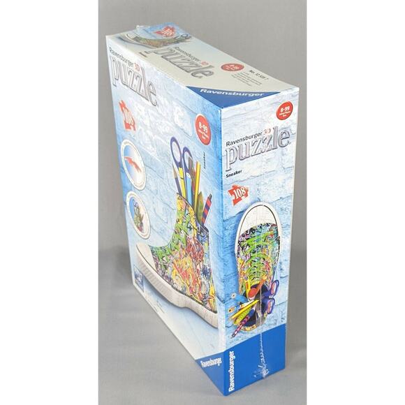 Ravensburger Graffiti High Top Sneaker Easyclick Premium 3D Puzzle 108 pcs - Picture 2 of 6